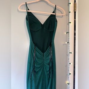 Emerald Green Sparkly Prom Dress